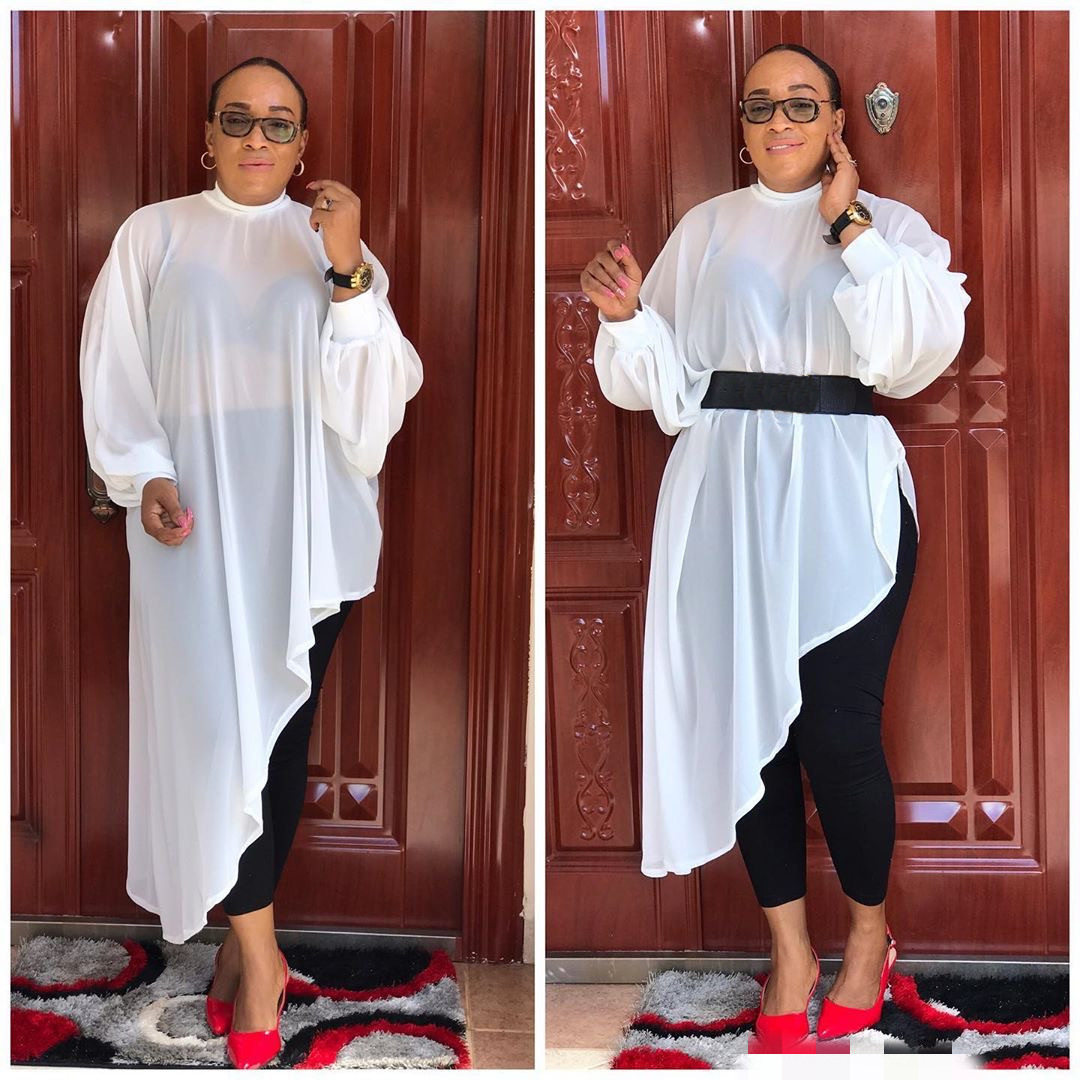 Plus Size Womens Dress Solid Color Irregular Hem Chiffon Fabric Fashionable for Moms Suitable for Casual Occasions
