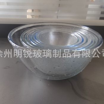 Factory thickened heat-resistant borosilicate salad bowl suit microwave oven dessert bowl fruit plate instant noodle bowl