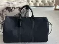 Black leather embossed