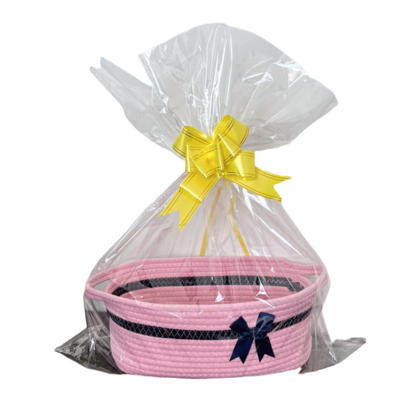 Cotton Rope Woven Storage Basket Desktop Snack Gift Packaging Toy Sundries Organize Storage Basket Household Storage Box