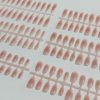Semi-Finished Wearable Nail Blush Model, Whitening Pre-Made Nails, Thin Dog Tip, Long Oval, Short Oval, Hand-Sprayed Wholesale
