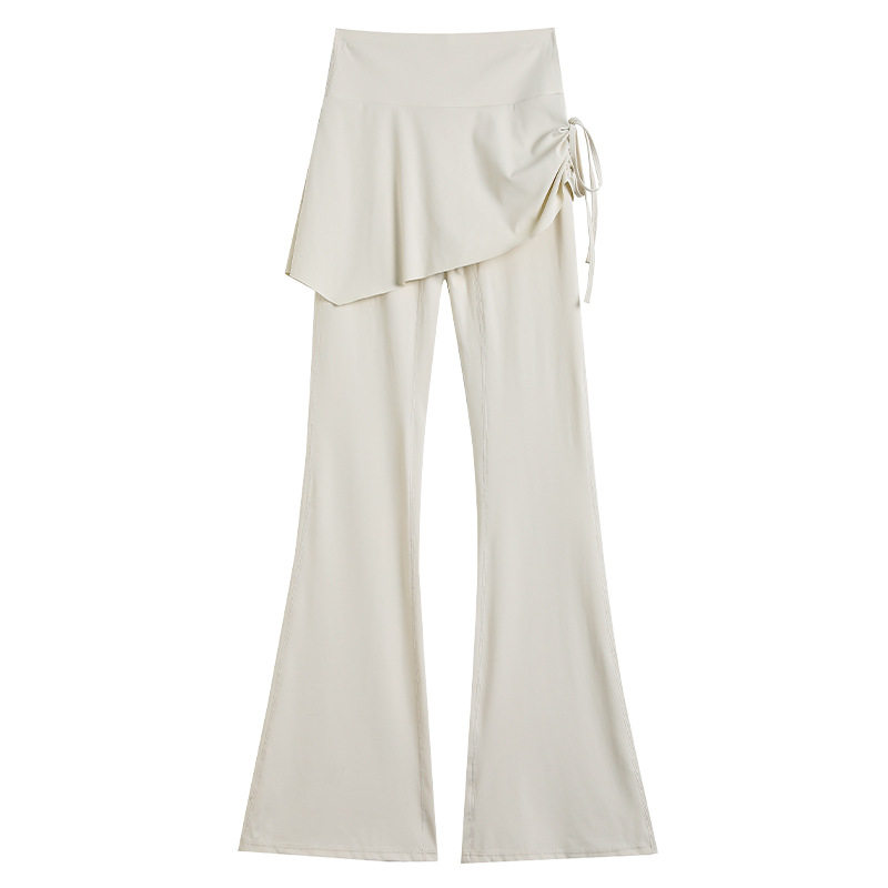 抽绳裙女假两件裤裙高腰防走光微喇裤普拉提运动健身瑜伽裤子外穿