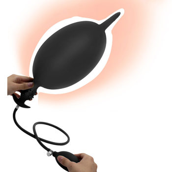 Eel anal plug liquid silicone deep inflatable anal expander for men and women ultra-long back court masturbation adult supplies