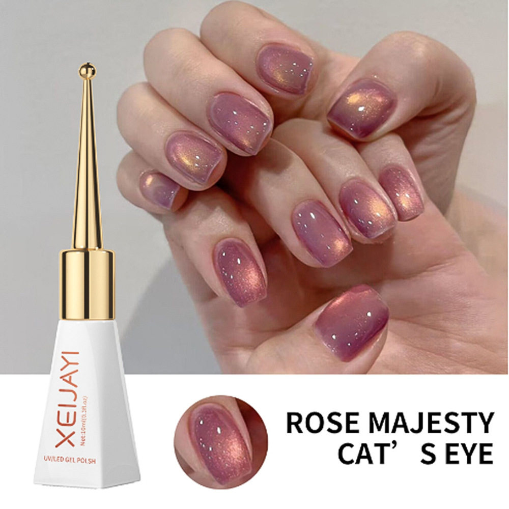 14 Types of Scepter Bottle Cat Eye Nail Polish Gel, Popular in Autumn and Winter, Super Shiny, Small Light Bulb Cat Eye Gel, Exclusive for Nail Salons