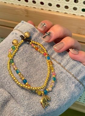 古着手绳编织手链手饰