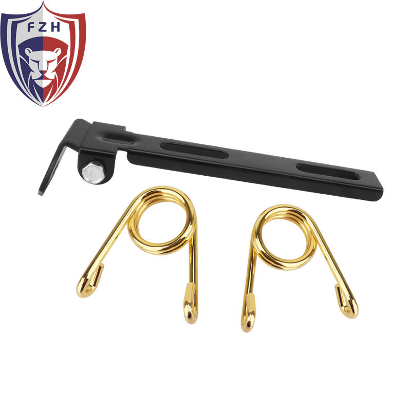 ゴールドスプリングクリップ + ブラックスタンド