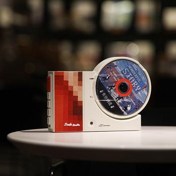 TARRE CD player wall-mounted wireless bluetooth speaker USB rechargeable audio with battery player