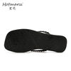 hotmarzz Heima women's new flip flops solid color slippers flip-flops beach shoes seaside non-slip slippers