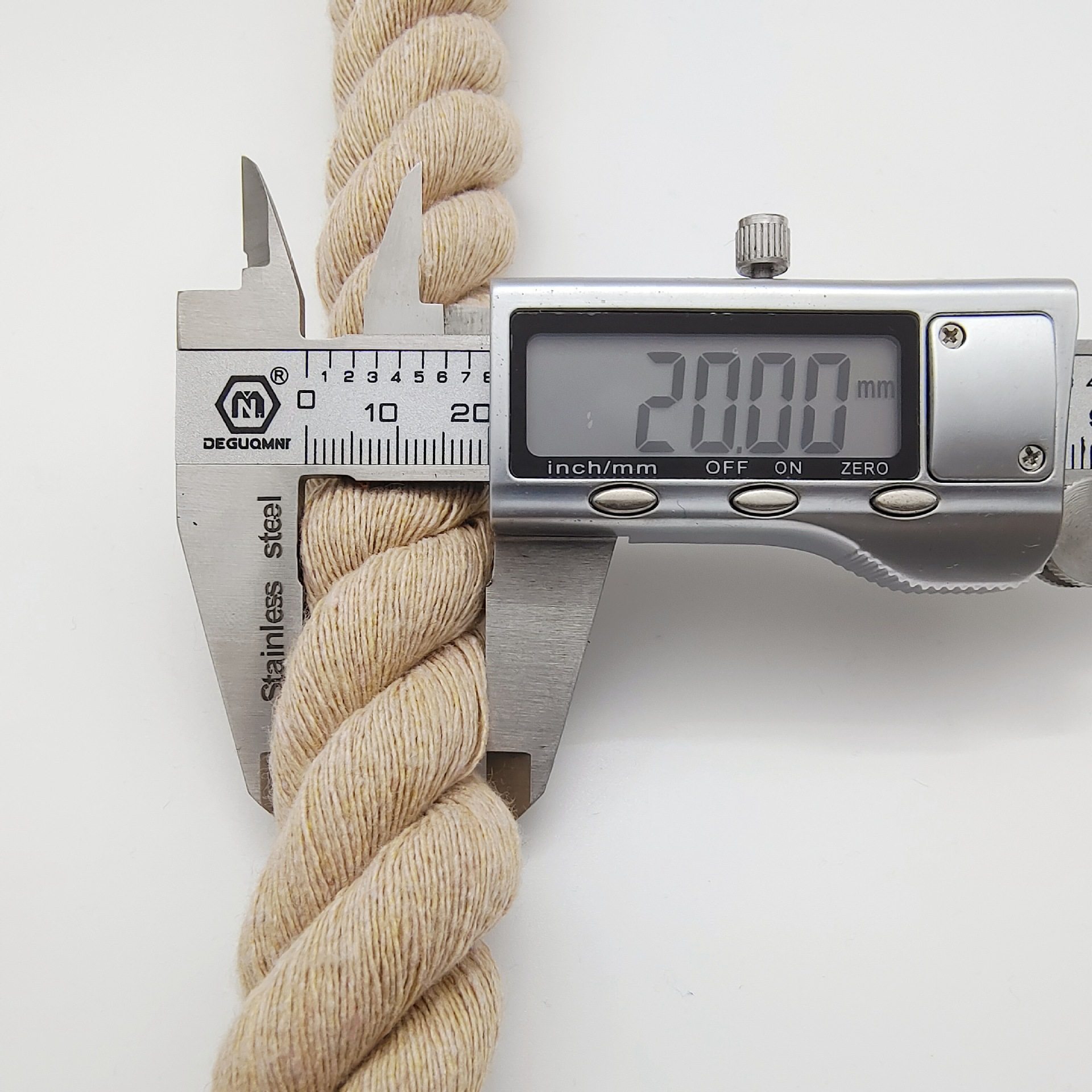 Three-Strand Colorful 20mm Cotton Rope DIY Tapestry Weaving Rope Thick Rope Binding Rope Loop Creative Drawstring Knot Decoration