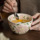 Красивая миска для риса, 4,5-дюймовая керамическая миска с кунжутной глазурью, специальная сахарница, миска для сгущенного риса, трансграничный экспорт mini 3