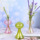Оптовая продажа с фабрики ins в скандинавском стиле ваза из высокого боросиликатного стекла в гостиной сухая ваза коническая маленькая ваза грибная ваза mini 2