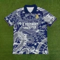 Real madrid sapphire blue dragon pattern