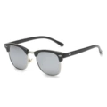 Bright Black silver white reflective polarized C9