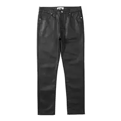 2026 New Street Style Waxed Casual Pants for Men and Women, High Street Fashion Brand Slim Straight Pants, Pencil Pants, Skinny Pants