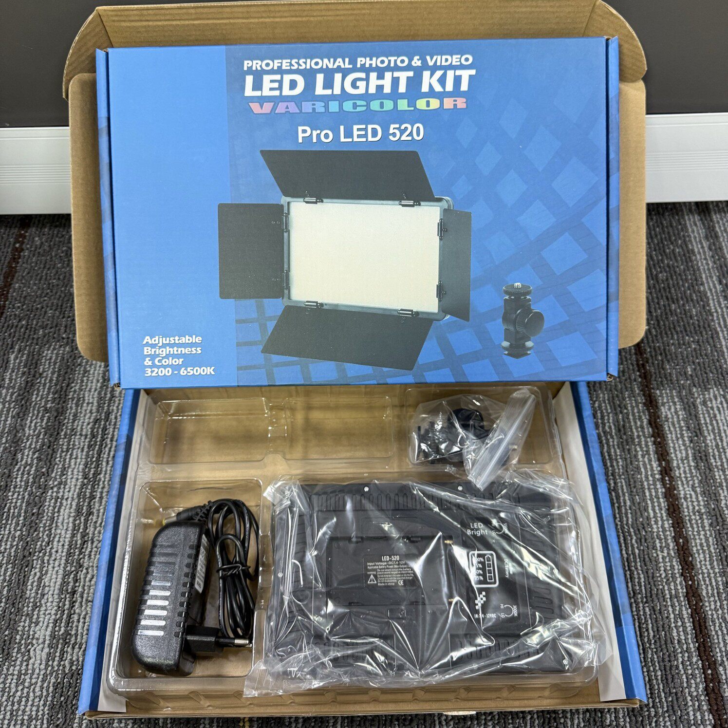 LED520/600/800 фотография плоская панель заполняющий свет живая наружная внутренняя свадебная съемка видео освещение Изображение 1