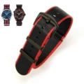 2-color red black black buckle