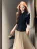 High-End Exquisite Elegant Small Fragrance Waist Jacket Gauze Skirt Women's 2025 Autumn and Winter New Style Royal Sister Fashion Two-Piece Set