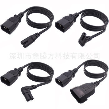 C7 to C14 power cord word male C14 to small European gauge female power cord word revolution 8-character tail adapter