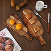 Cross-border Acacia Wood Pizza Plate Commercial Wooden Steak Sushi Barbecue Bread Solid Wood Tray Tableware Western Food Plate