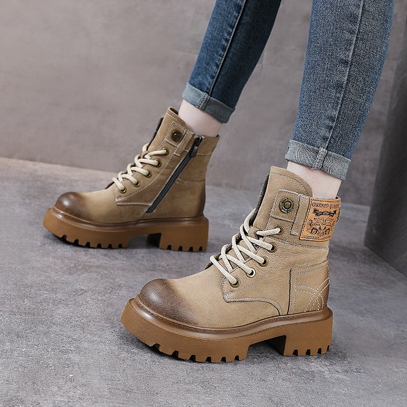 (Mới) Mã A3089 Giá 1970K: Boot Cổ Thấp Nữ Wetdoe Hàng Mùa Xuân Thu Đông Phục Cổ Cổ Điển Đế Cao Giày Dép Nữ Chất Liệu Da Bò G05 Sản Phẩm Mới, (Miễn Phí Vận Chuyển Toàn Quốc).