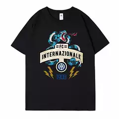 Inter Milan Oversized Summer T-Shirt - Nerazzurri Blue Black Fan Casual Apparel