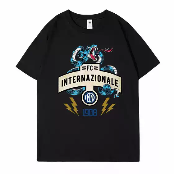 Inter Milan Oversized Summer T-Shirt - Nerazzurri Blue Black Fan Casual Apparel