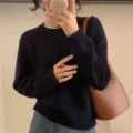 Black pullover sweater