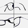 10025 New Ultra Light Pure Titanium Glasses Frame All Titanium Women's Small Frame Internet Celebrous Titanium Frame Plain Optical Flat Glasses