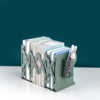 Mingqiang Morandi Color Creative Telescopic Folding Bookstand Metal Bookshelf Office Cartoon Student Storage Stationery