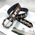 [tiger pattern pin buckle] crow ch holy sword heart belt