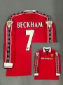 Long sleeves; 98/99 man l home no. 7 beckham + armband
