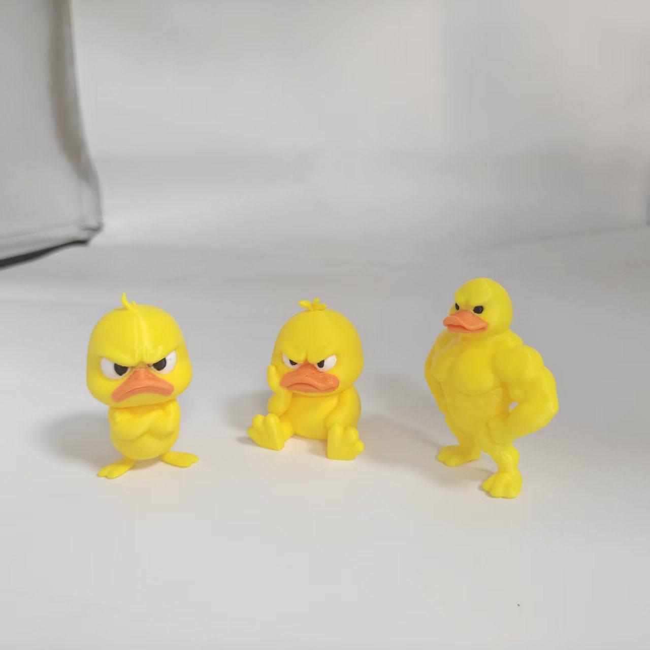 Cross-Border Popular 1-Piece/3-Piece Set of Funny Combination Duck House, Home Decoration Desktop Ornaments