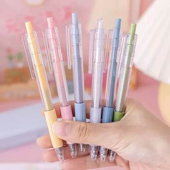 Morandi Color Cute Little Fresh Press Office Gel Pen Black 0.5 Student Stationery Prize Gift Wholesale