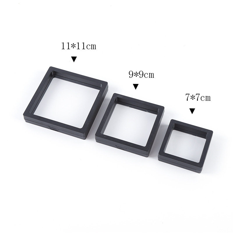 Transparent Floating Box Dust-Proof Jewelry Box Bracelet Packaging Box Pe Film Floating Box Wearable Nail Storage Box