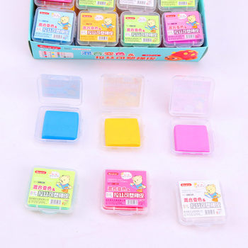 Wholesale Haojie Mixed Color-changing Plastic Eraser Viscous Drawing Plastic Art Painting Colorful Multi-color Soft Rubber