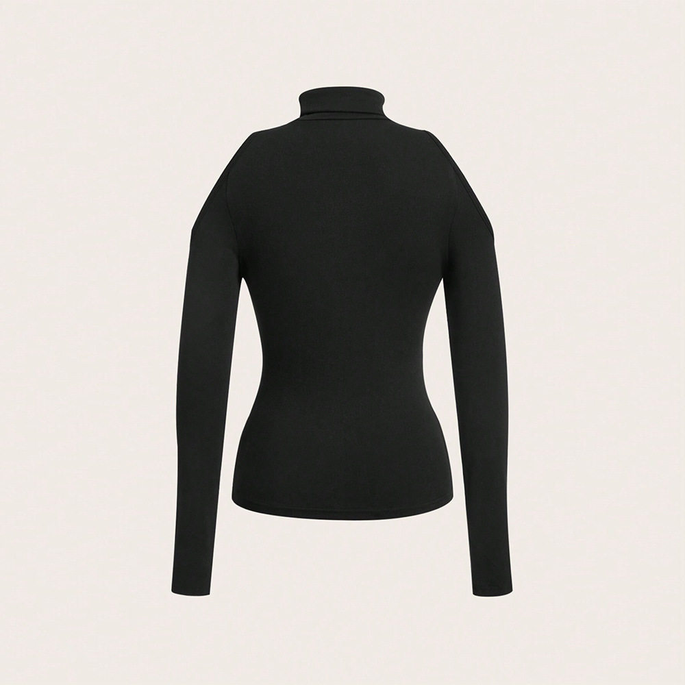 Elegant Womens T Shirt Unique Off Shoulder Design Spring Summer Style Soft Fabric Available in Various Colors