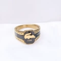 608# ring gold and black (please note the size when ordering 8#-12#)
