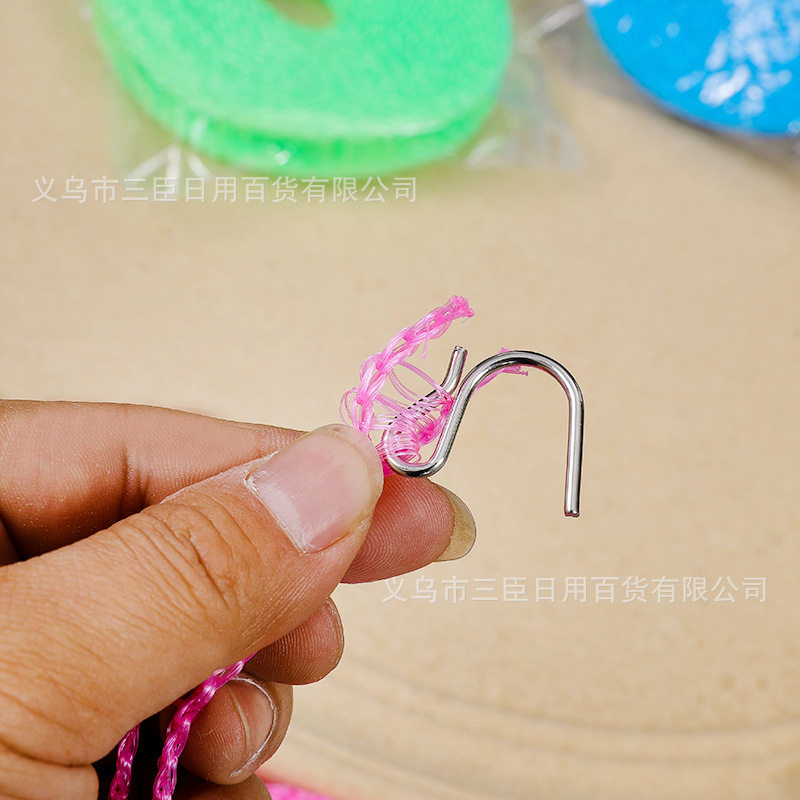 5 m windproof non-slip clothesline indoor and outdoor portable clothesline bright color durable drying line flat wholesale