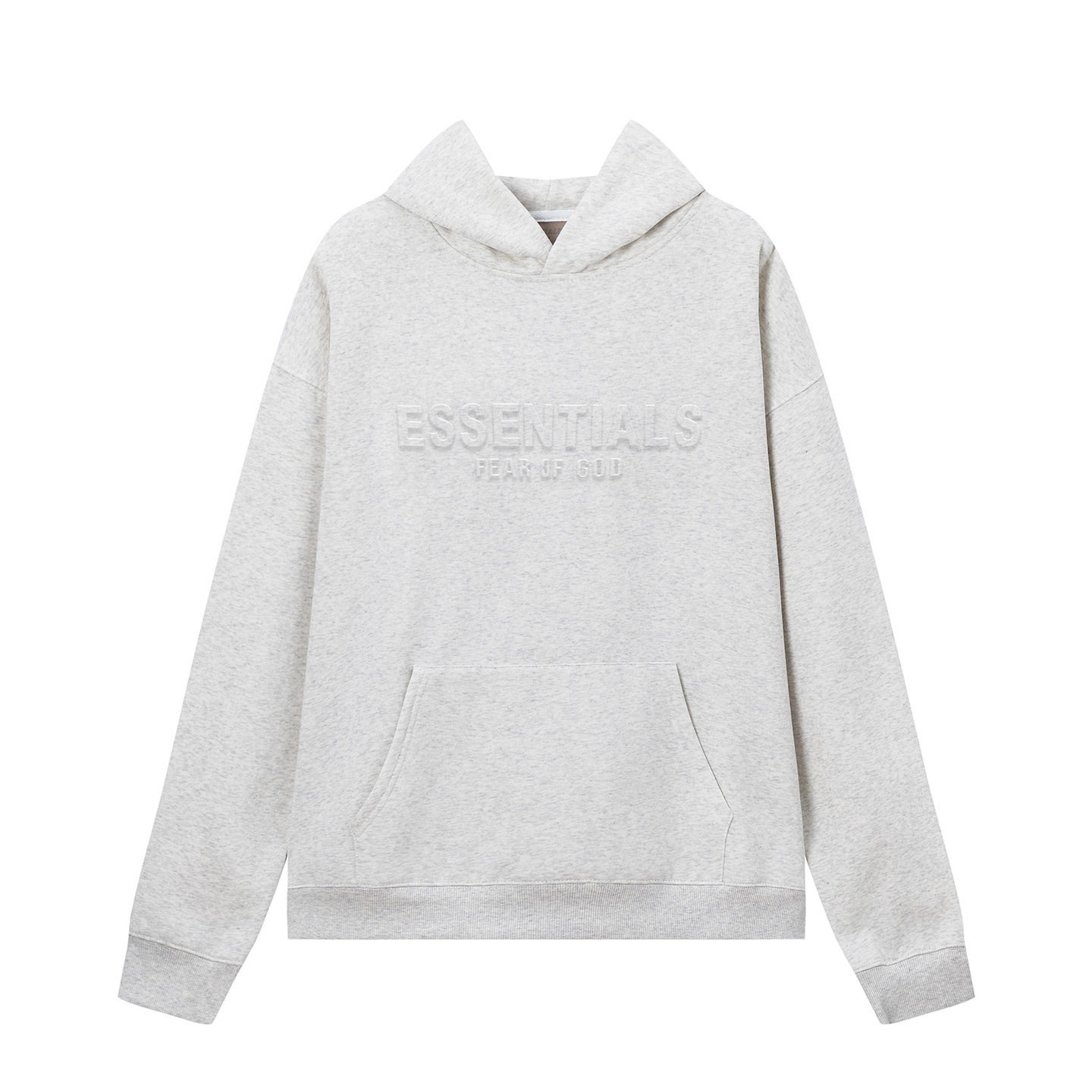 新款FEAR OF GOD ESSENTIALS植绒字母男女休闲宽松加绒连帽卫衣潮