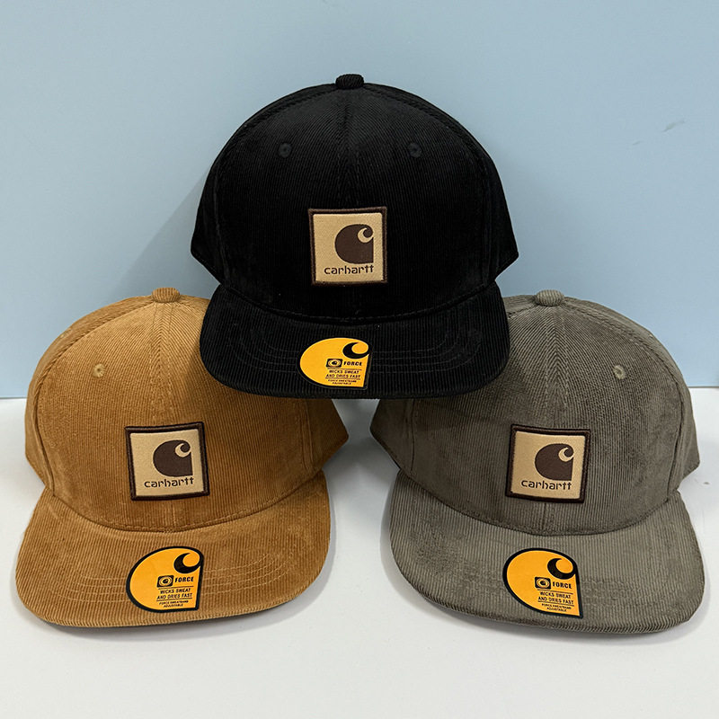 Бренд Tide Carhart hat, зимняя бейсболка в одинаковом стиле для мужчин и женщин, бархатная бейсболка с большой окружностью головы, модная кепка с плоским краем