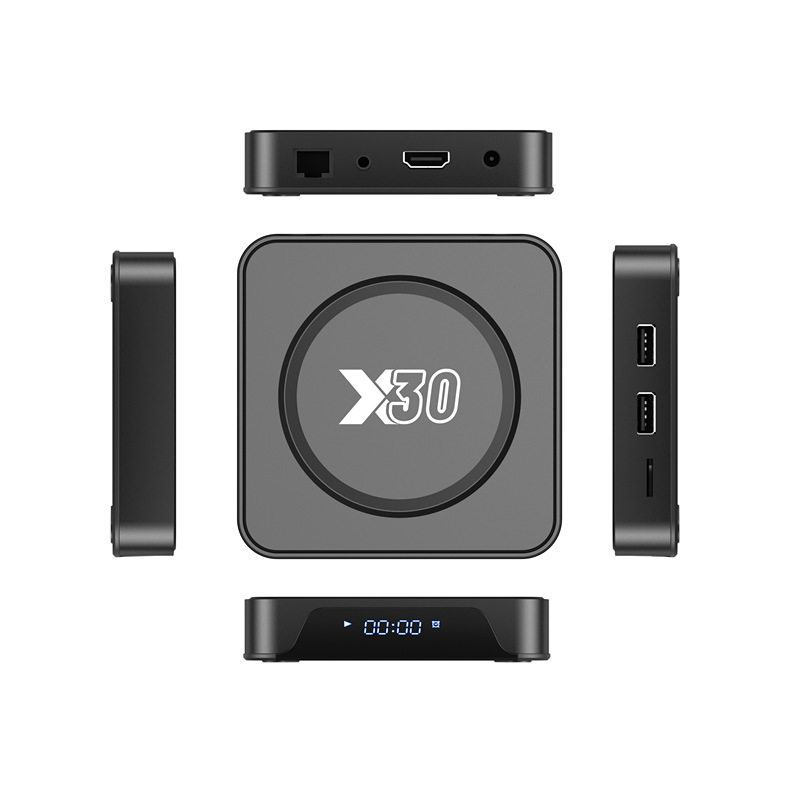 X30 Set Top Box Quanzhi H618 Box Dual Frequency 5GWIFI Voice Remote Control HD Player 4GB/32GB