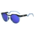 Black on top and light blue on bottom