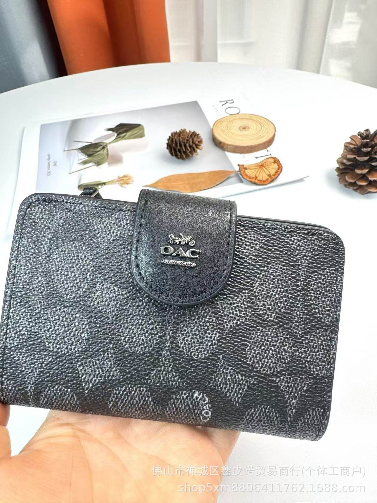 C's New Women's Mid-Length Coin Purse Fashionable Printed Multi-Card Slot Wallet Single Zipper Multi-Functional Clutch Bag