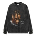 Washed black long sleeves