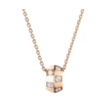 Rose gold-diamond necklace