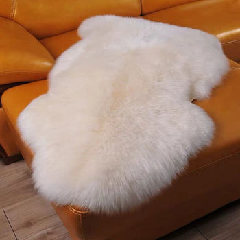 Australian Merino White Whole Sheepskin Carpet Sofa Cushion Fur Integrated Leather Mattress Bay Window Cushion