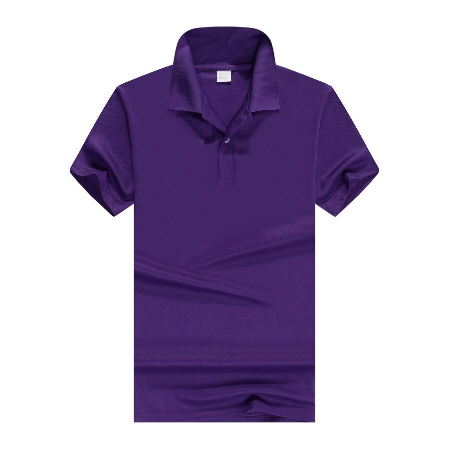 厂家批发制定夏季纯色短袖t恤工作服polo衫企业文化宣传服印logo