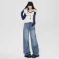 Retro blue trousers