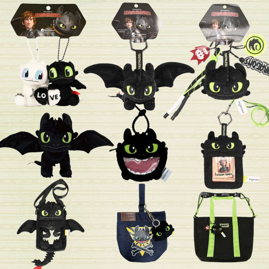 ของแท้Universal Studios Dragon Masterตุ๊กตาฟันจี้Night Fury...