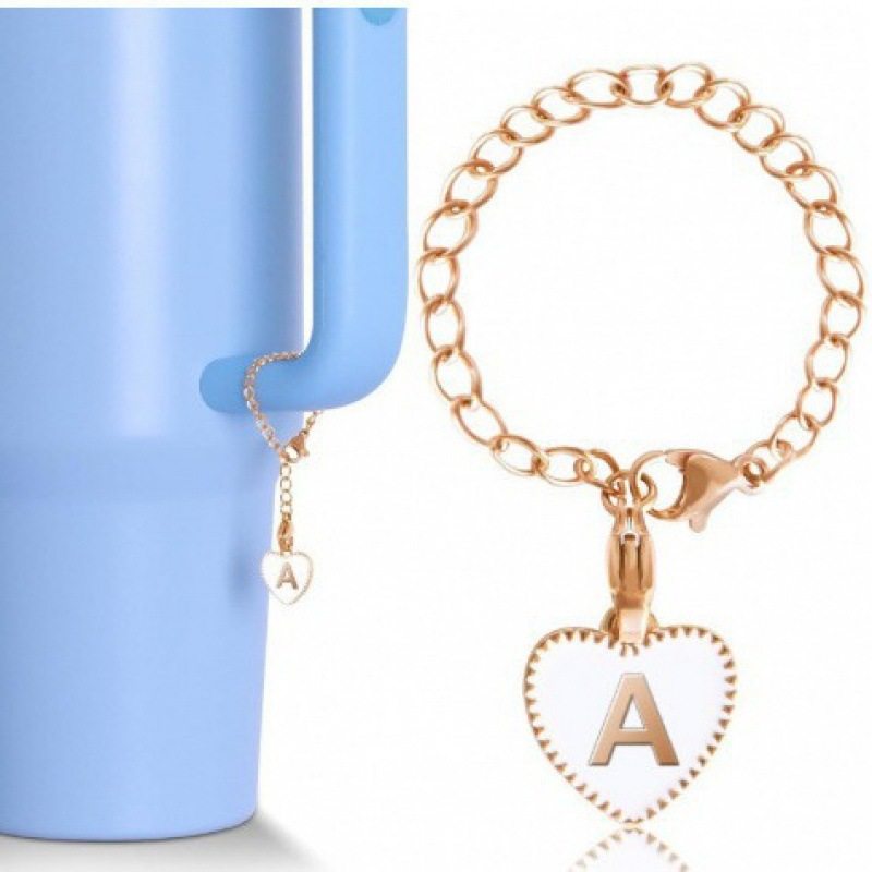Keychain Backpack Cup Accessories Chain with Lobster Clasp Hanging English Letters Stanley Cute Jewelry Pendant